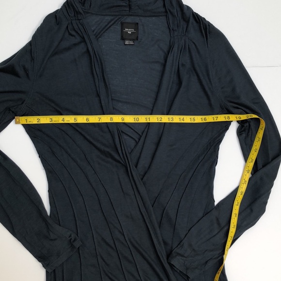 Deletta - Lightweight cascading cardigan - dark teal green - large - Picture 6 of 8